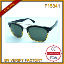 F15341 High Quality Fashion PC&Metal Circle Frame Sunglasses